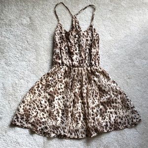 Leopard print tank dress